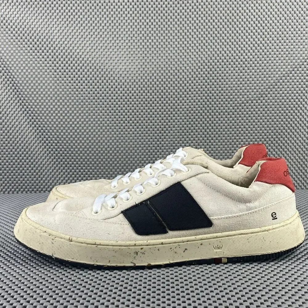 Osklen Ag Canvas Sneakers Mens Size 7.5 Beige Low Top Lace Up